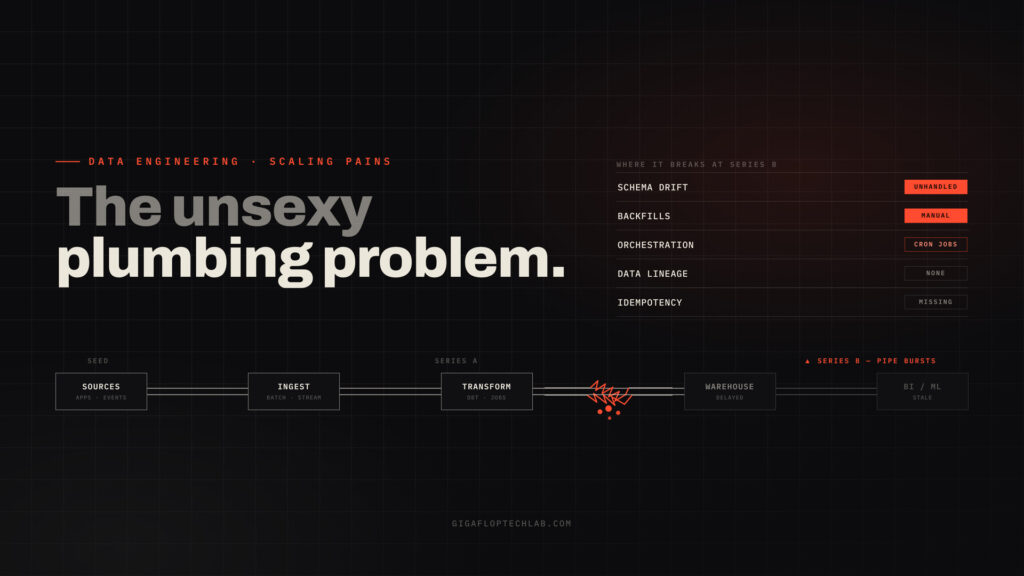 The Unsexy Plumbing Problem: Why Modern Data Pipelines Fail at Series B