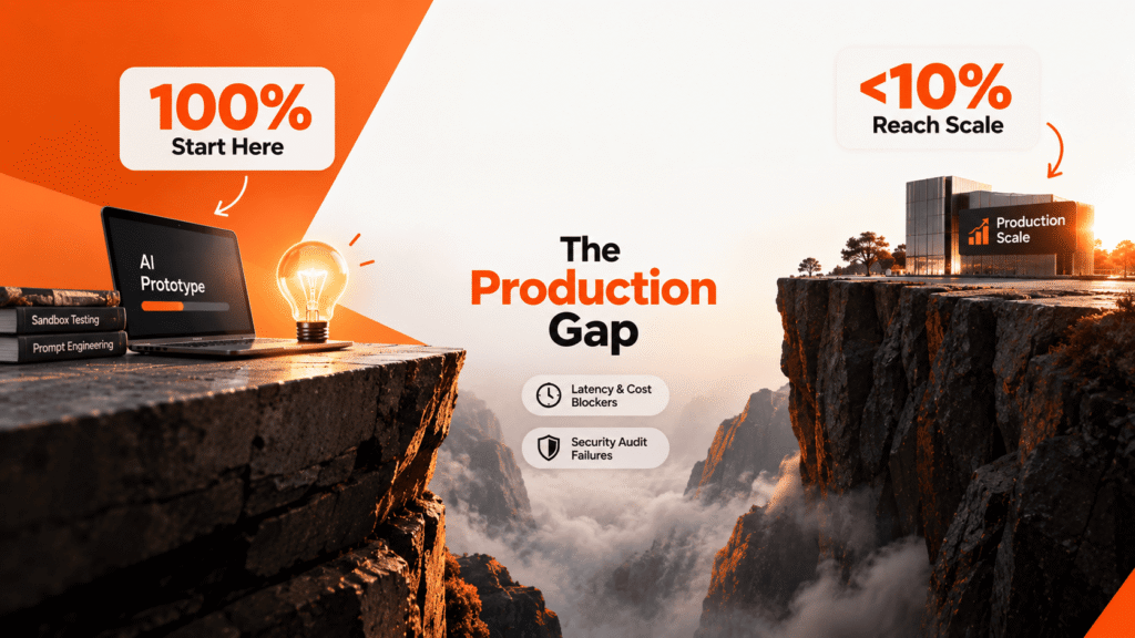 The Pilot-to-Production Gap, Why Under 10% of Agent Projects Scale